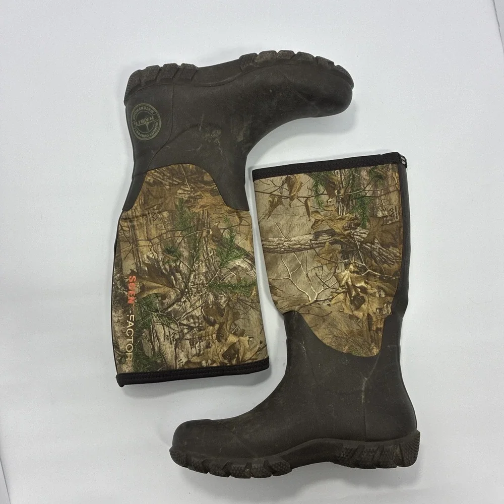 Habit Scent-Factor Waterproof Hunting Boots Camo Neoprene Men's Size 8